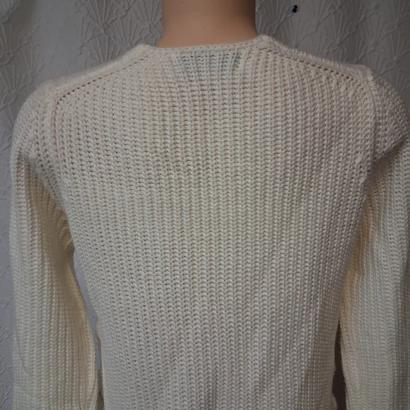 John + Jenn Cream V-Neck Sweaterwomen Size M - Picture 12 of 16
